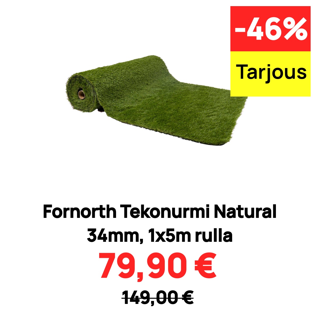 Image of Fornorth Tekonurmi Natural 34mm, 1x5m rulla