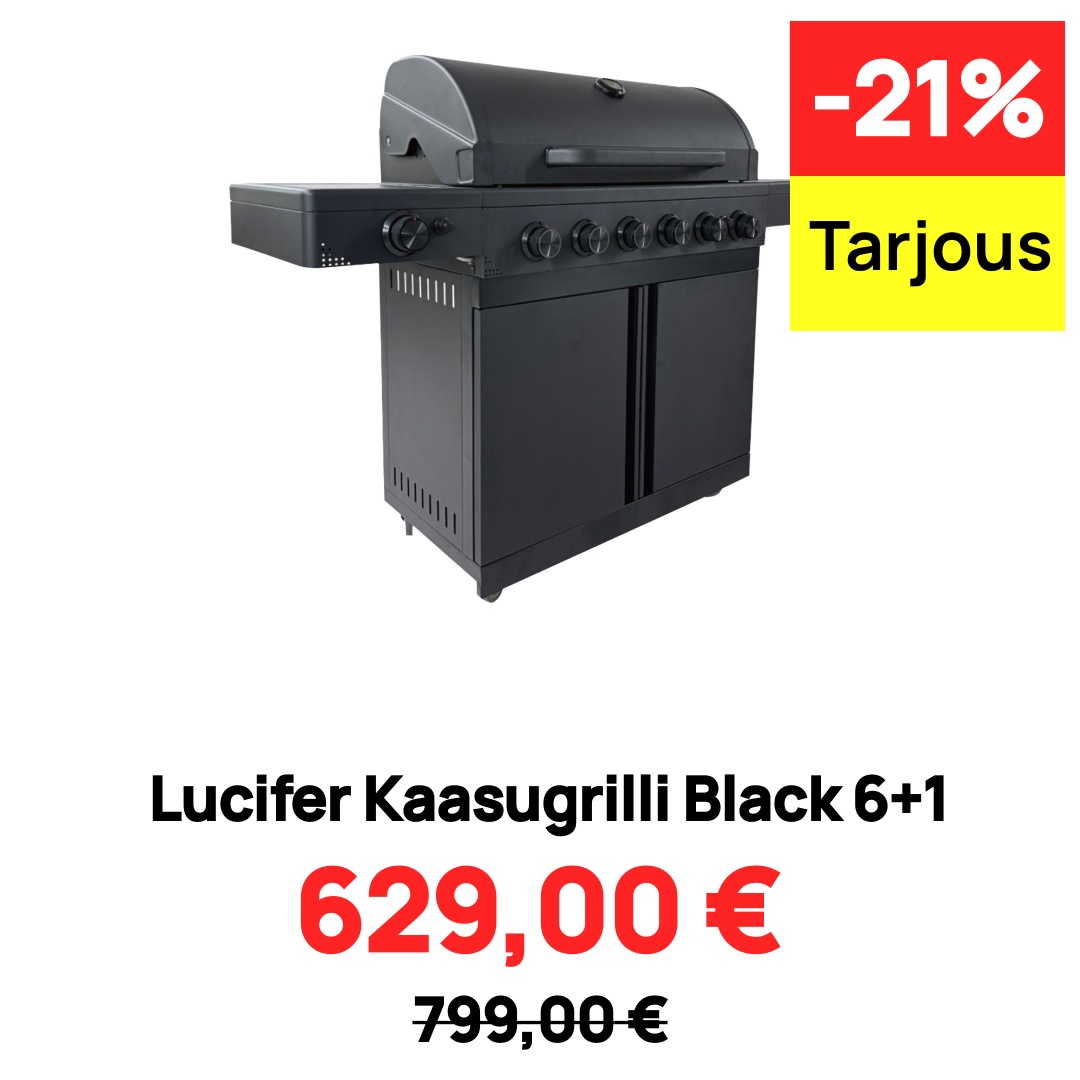 Image of Lucifer Kaasugrilli Black 6+1