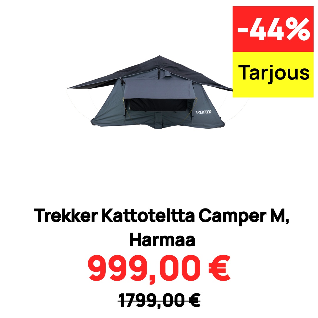 Image of Trekker Kattoteltta Camper M, Harmaa