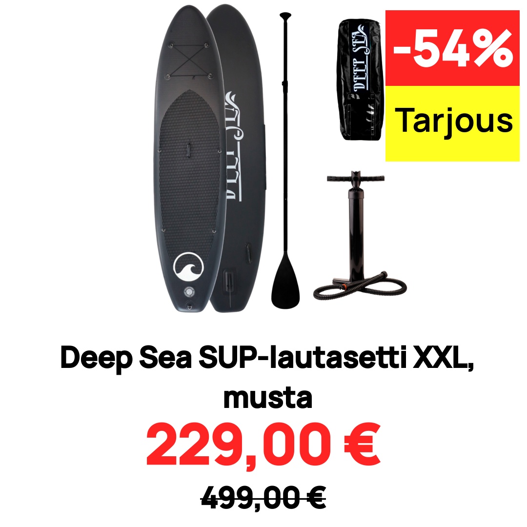 Image of Deep Sea SUP-lautasetti XXL, musta