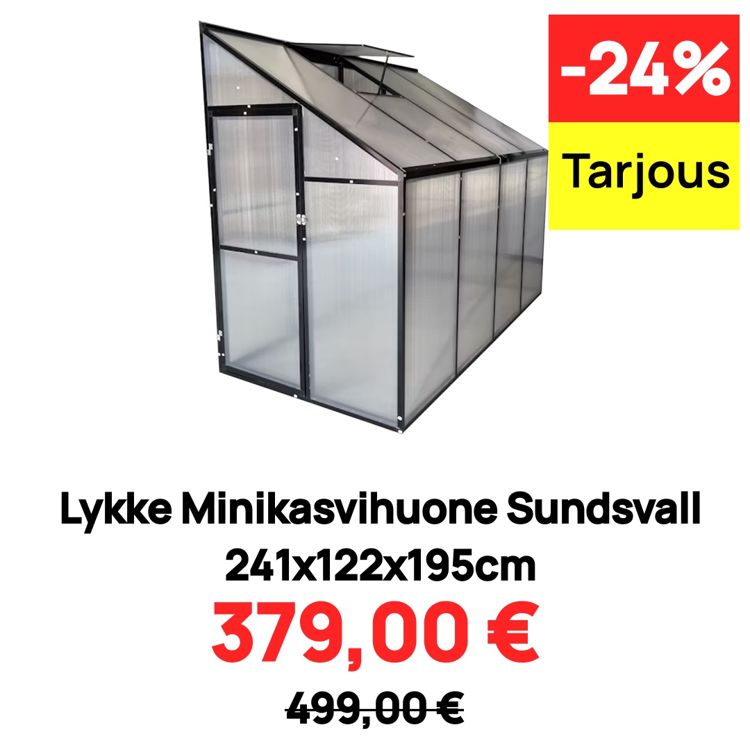 Image of Lykke Minikasvihuone Sundsvall 241x122x195cm