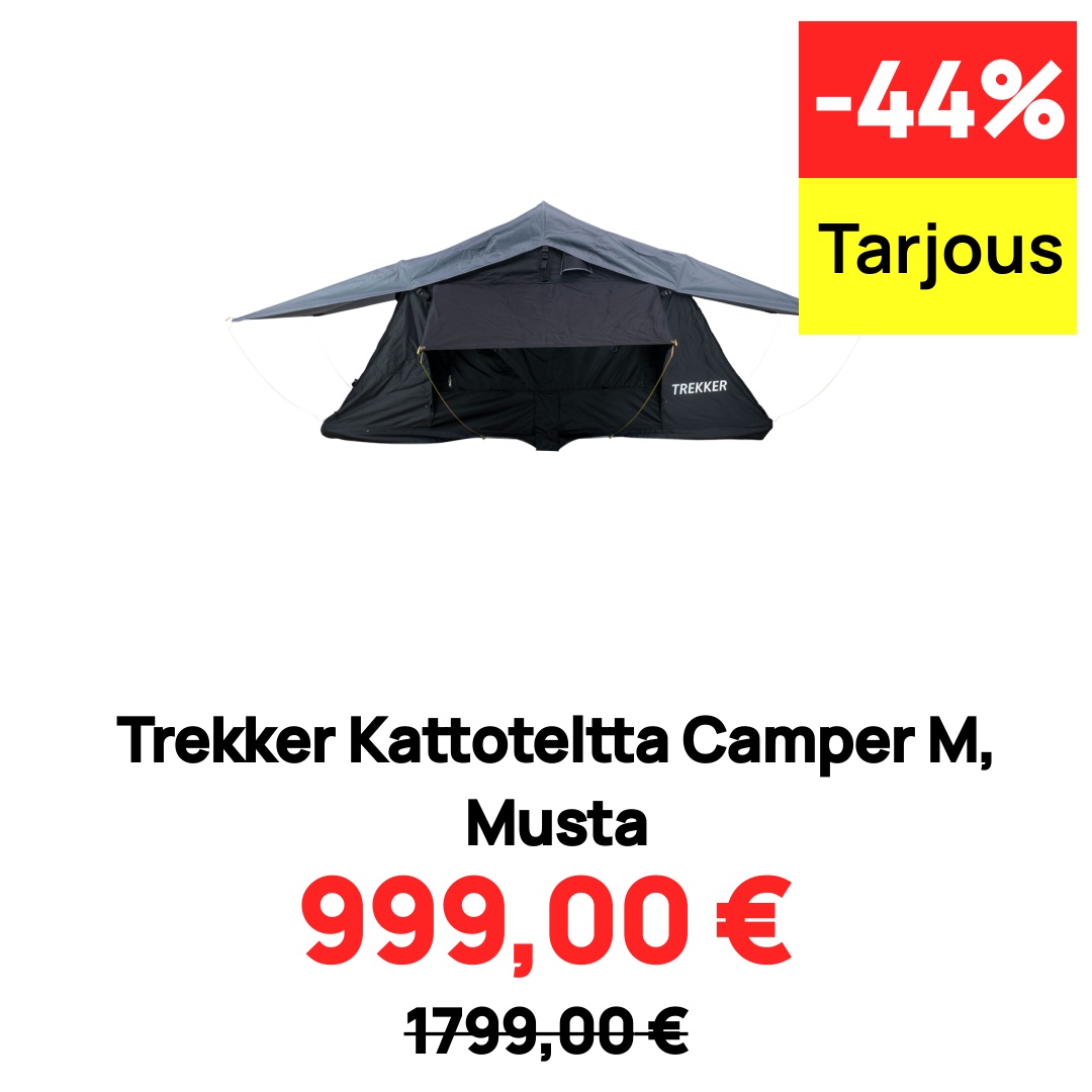 Image of Trekker Kattoteltta Camper M, Musta