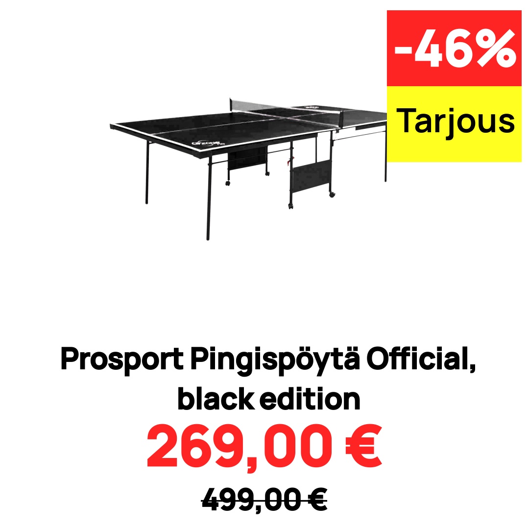 Image of Prosport Pingispöytä Official, black edition