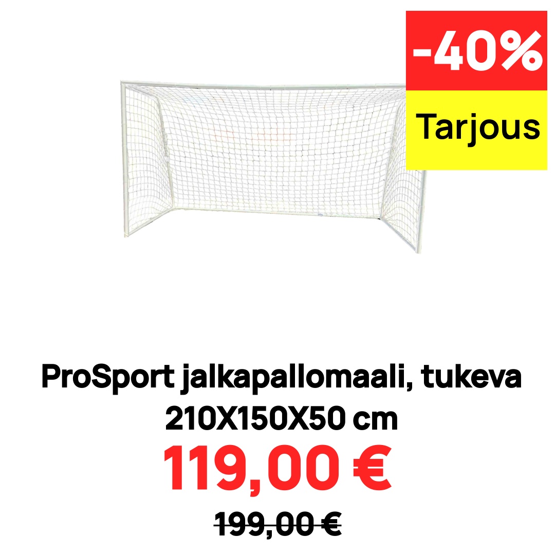 Image of ProSport jalkapallomaali, tukeva 210X150X50 cm