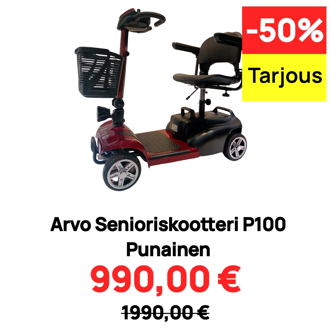 Image of Arvo Senioriskootteri P100 Punainen