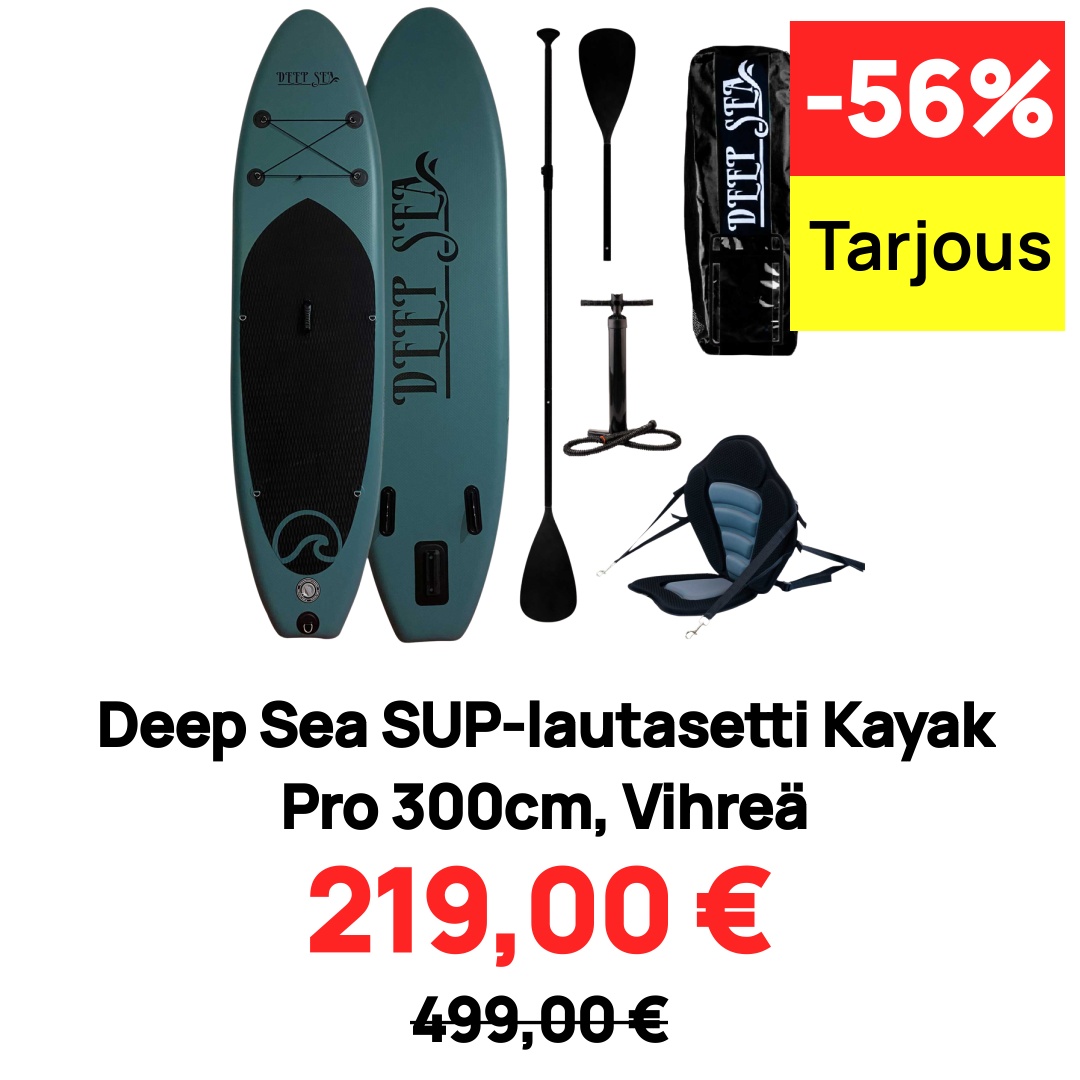 Image of Deep Sea SUP-lautasetti Kayak Pro 300cm, Vihreä