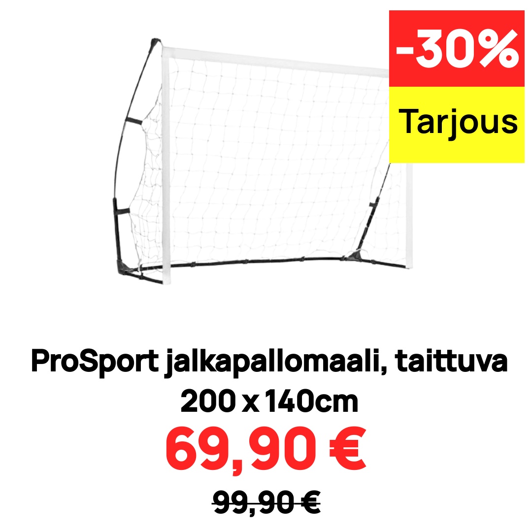 Image of ProSport jalkapallomaali, taittuva 200 x 140cm