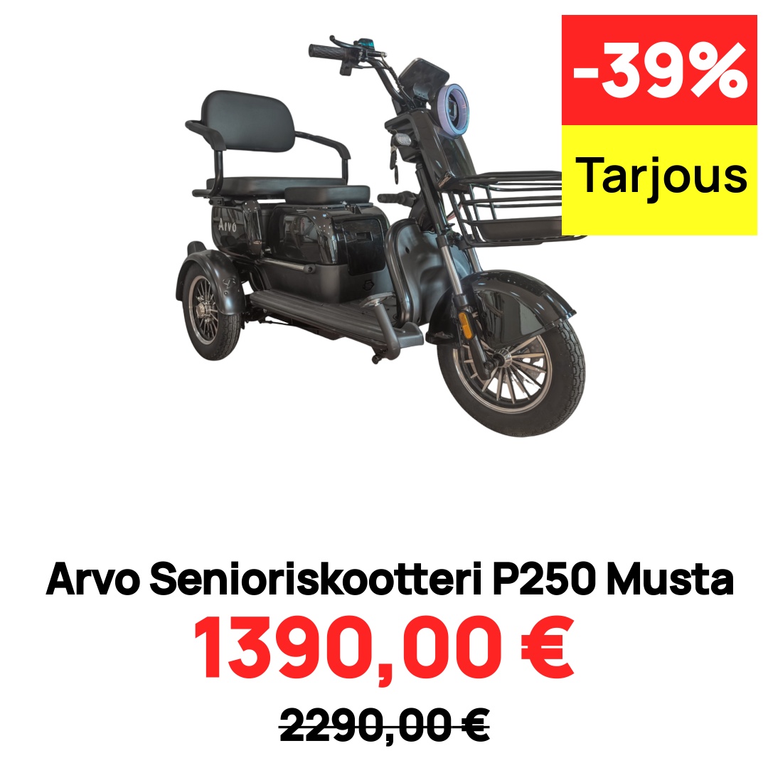 Image of Arvo Senioriskootteri P250 Musta