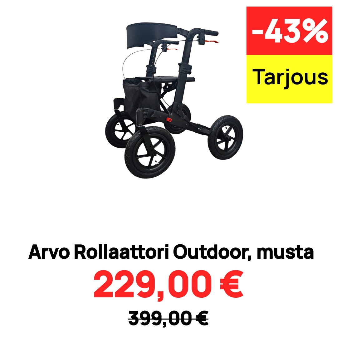 Image of Arvo Rollaattori Outdoor, musta