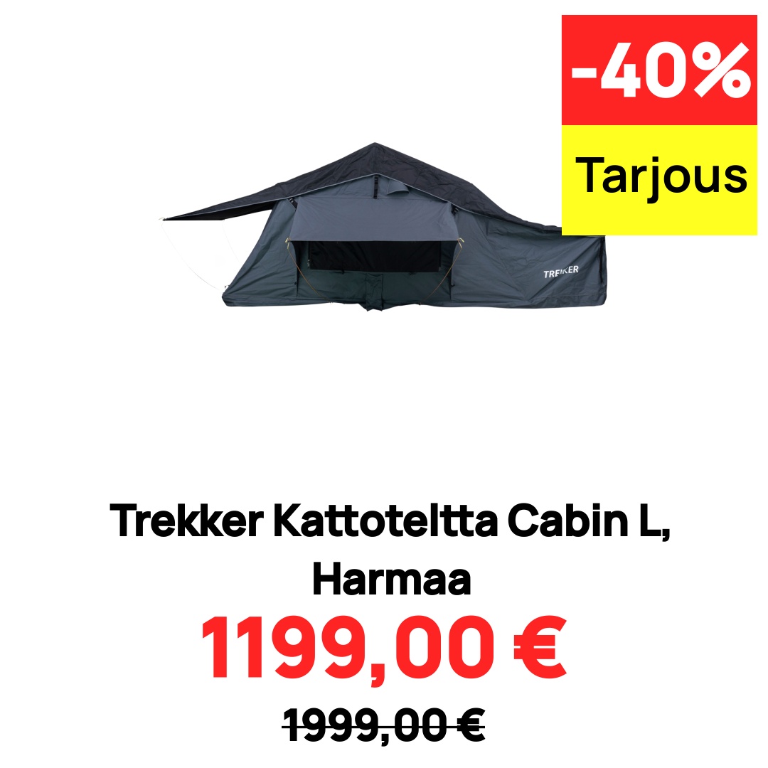 Image of Trekker Kattoteltta Cabin L, Harmaa