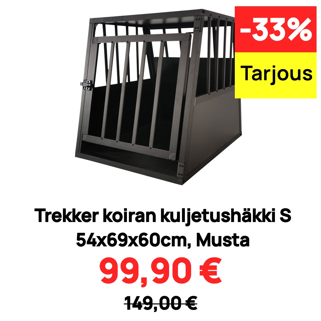 Image of Trekker koiran kuljetushäkki S 54x69x60cm, Musta