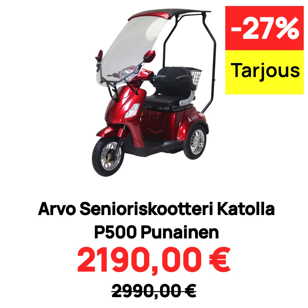 Image of Arvo Senioriskootteri Katolla P500 Punainen