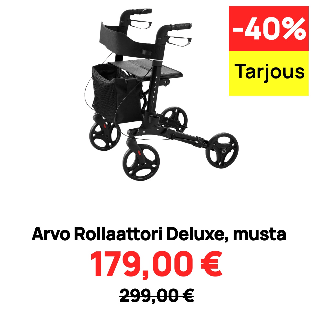 Image of Arvo Rollaattori Deluxe, musta