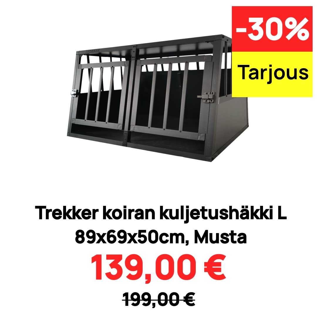 Image of Trekker koiran kuljetushäkki L 89x69x50cm, Musta