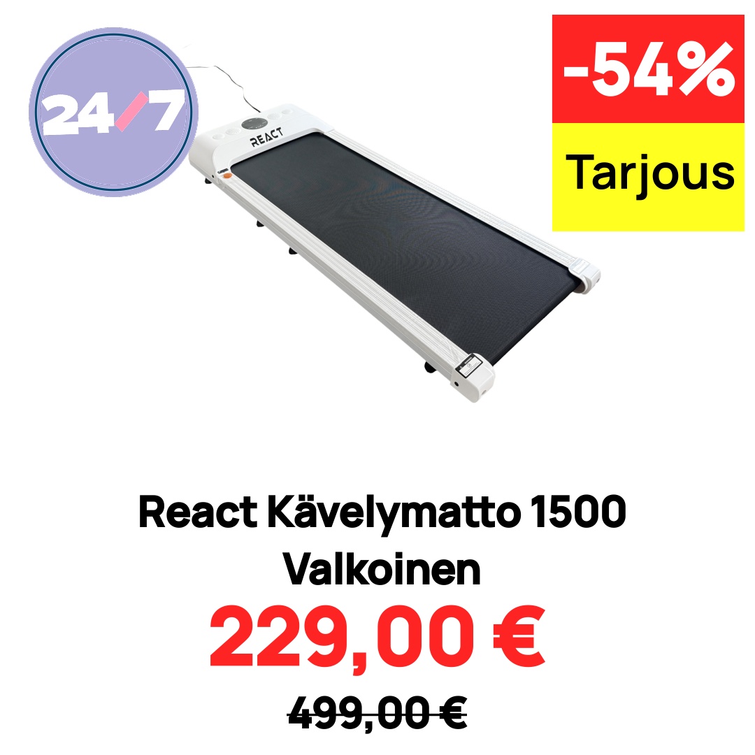 React Kävelymatto 1500 Valkoinen