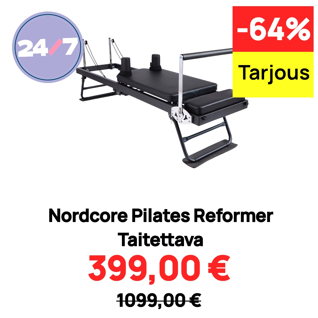 Nordcore Pilates Reformer Taitettava