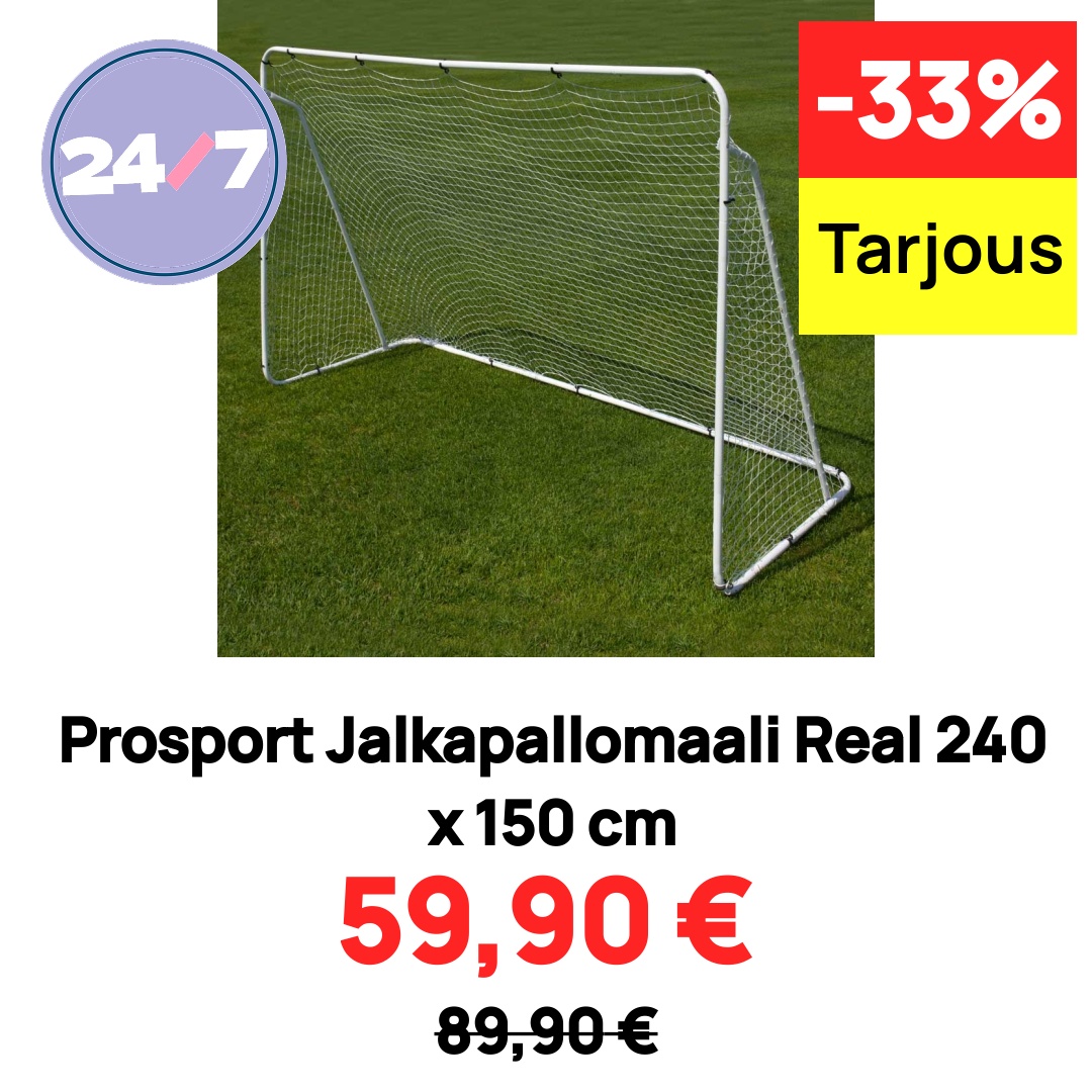 Prosport Jalkapallomaali Real 240 x 150 cm