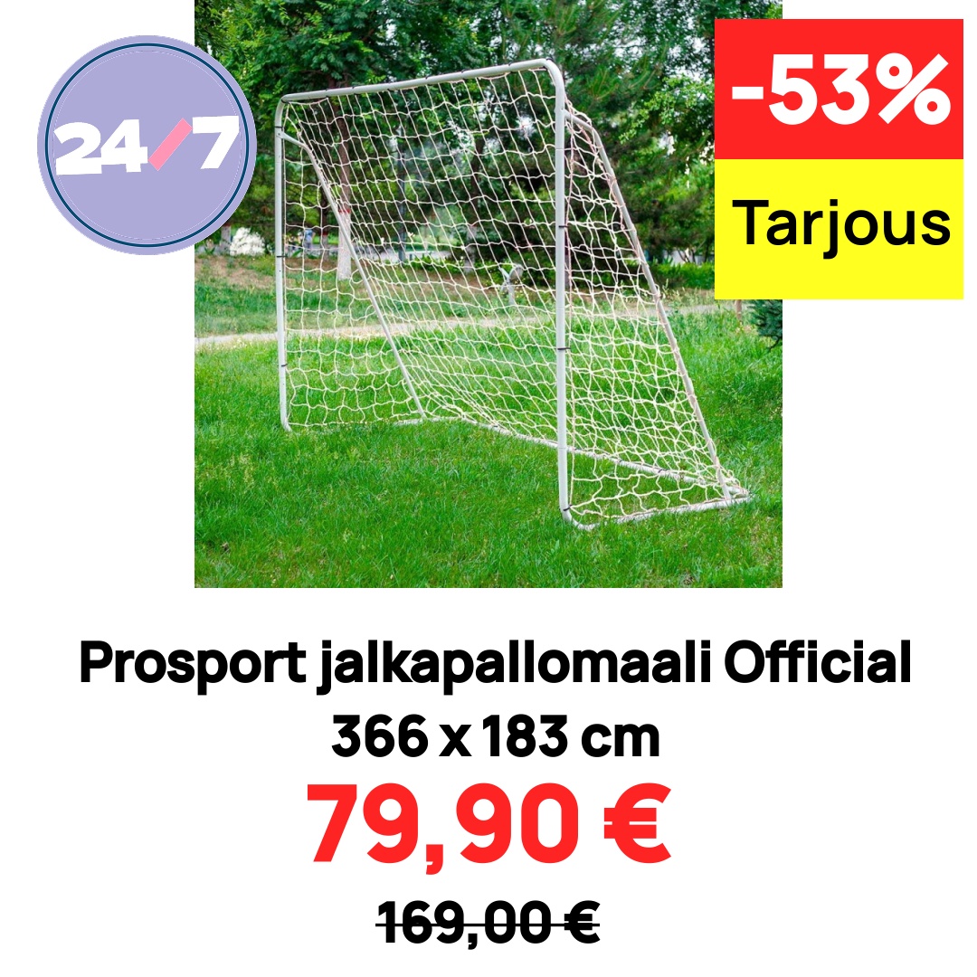 Prosport jalkapallomaali Official 366 x 183 cm
