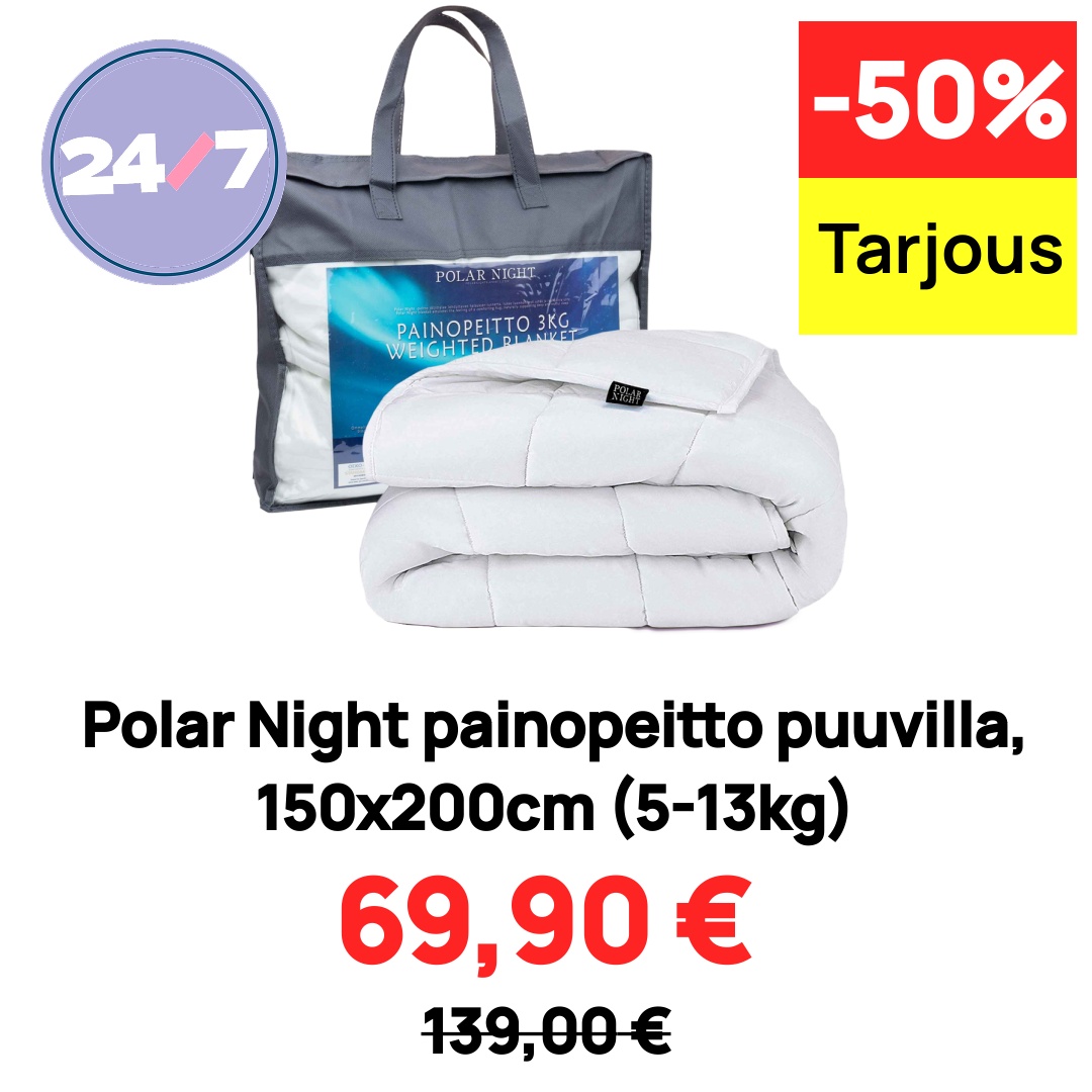 Polar Night painopeitto puuvilla, 150x200cm (5-13kg)