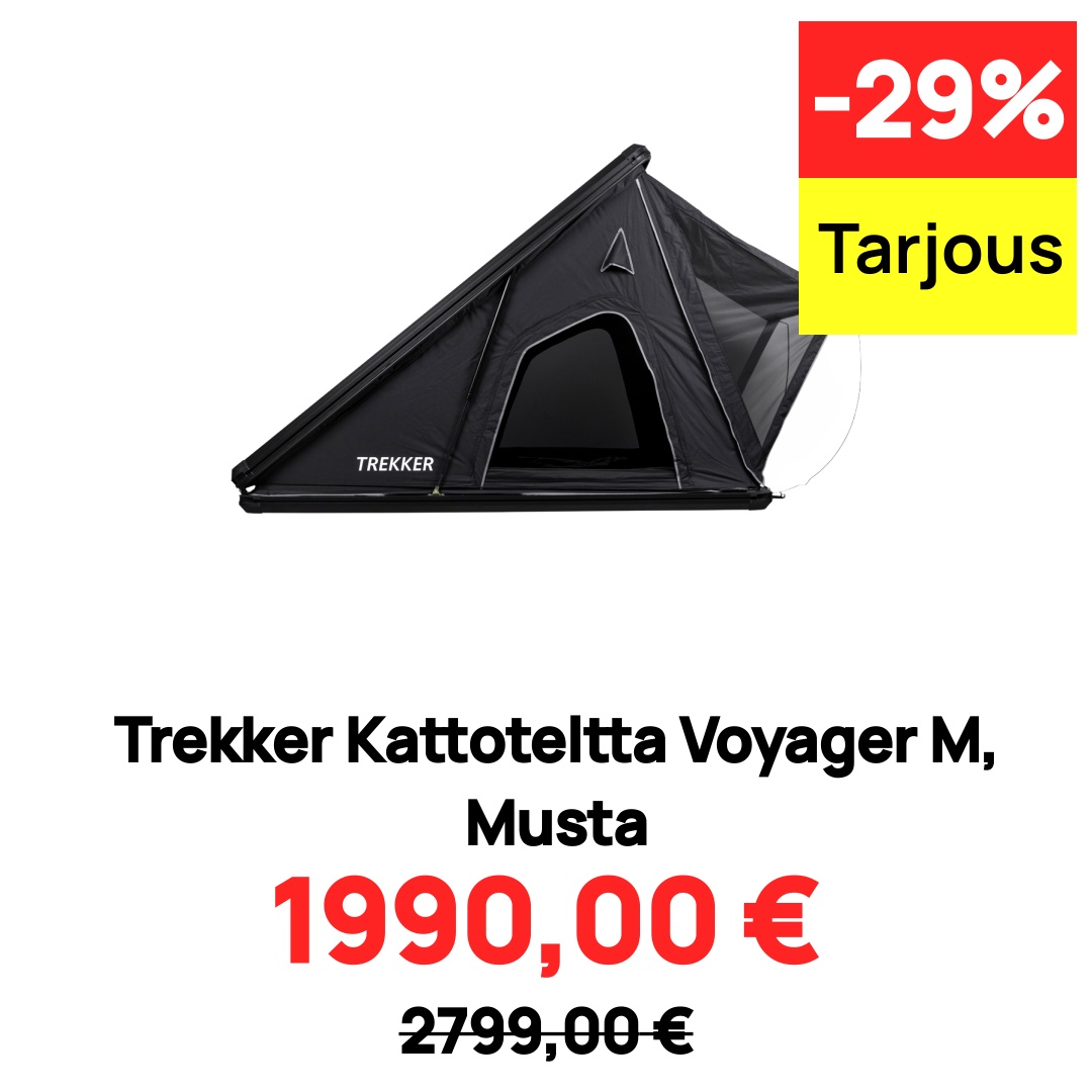 Trekker Kattoteltta Voyager M, Musta