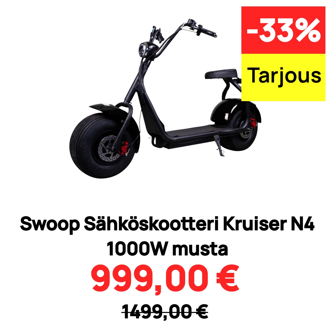 Swoop Sähköskootteri Kruiser N4 1000W musta