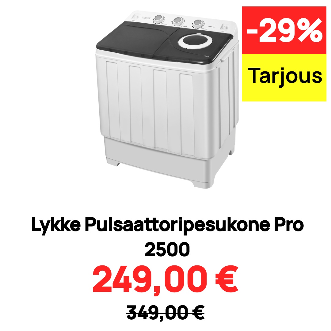 Lykke Pulsaattoripesukone Pro 2500