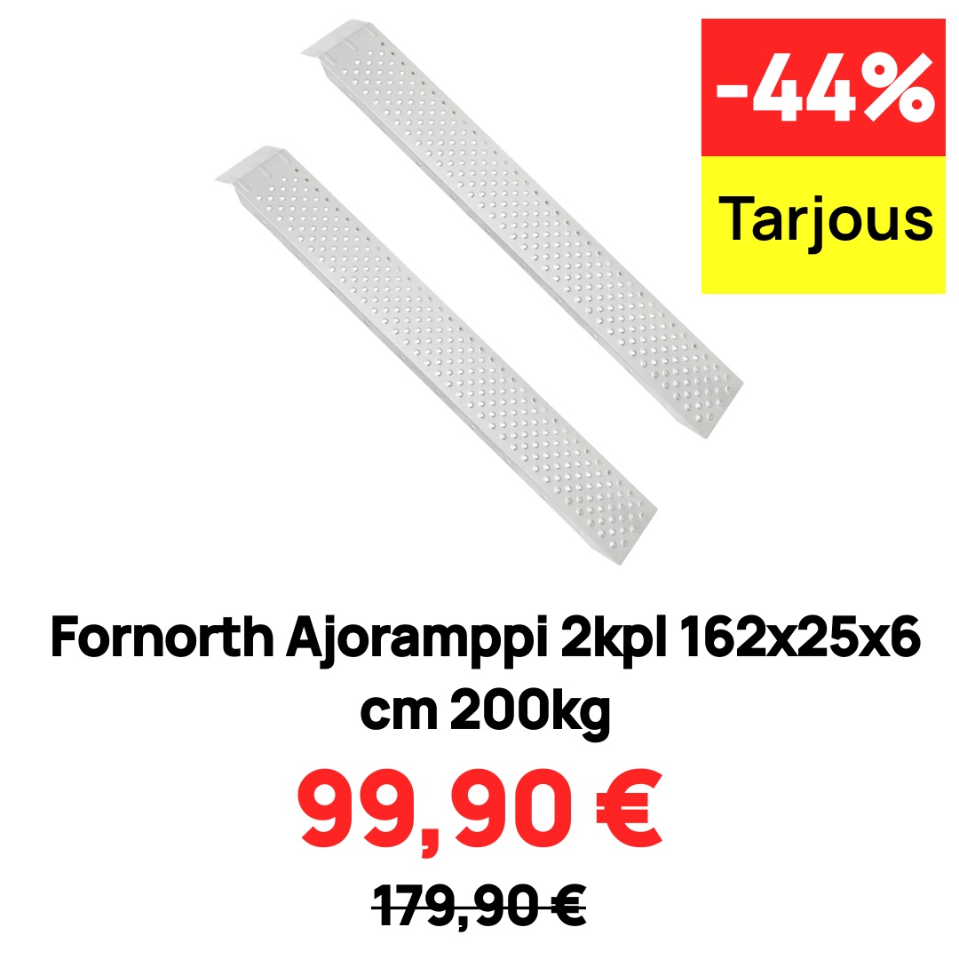 Fornorth Ajoramppi 2kpl 162x25x6 cm 200kg