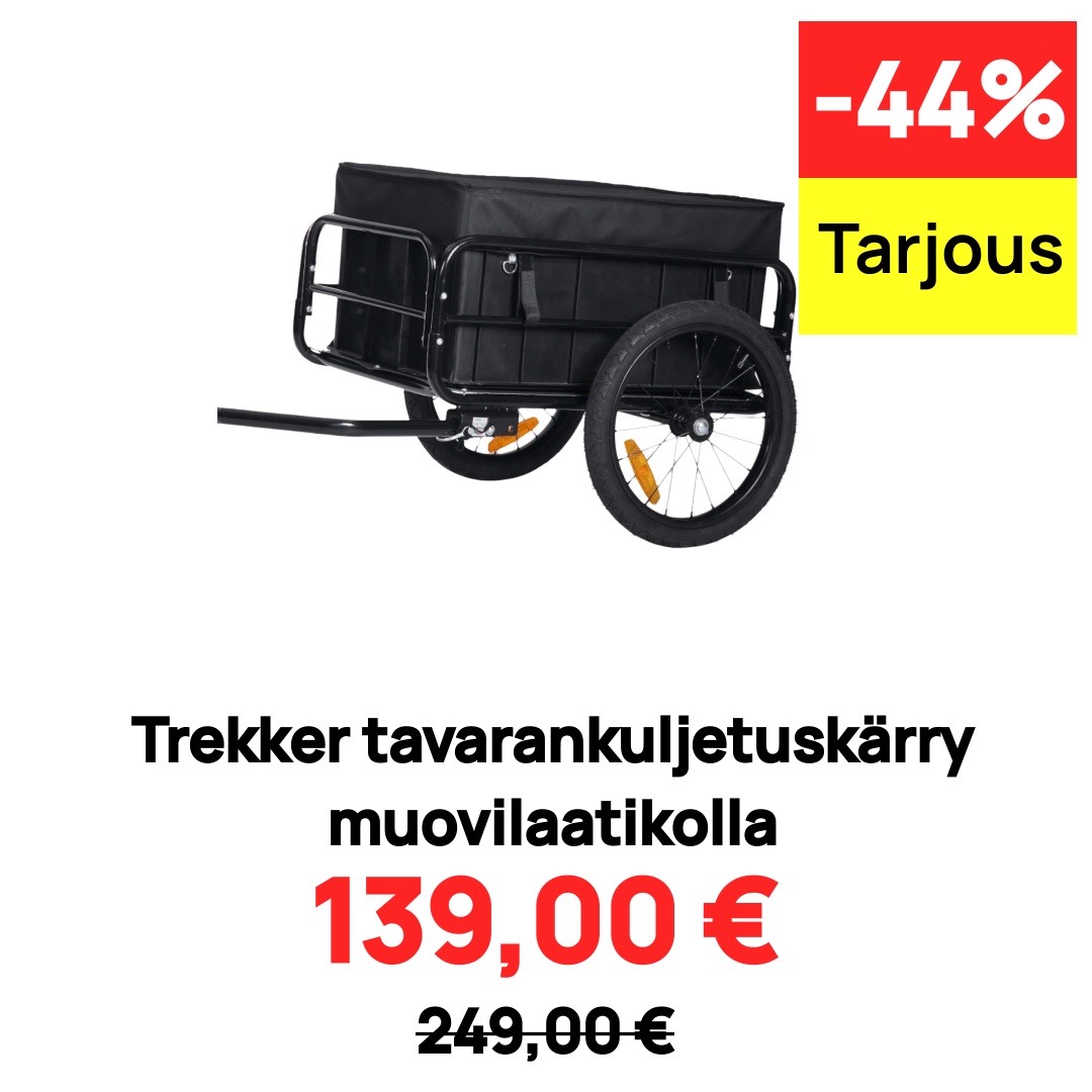 Image of Trekker tavarankuljetuskärry muovilaatikolla