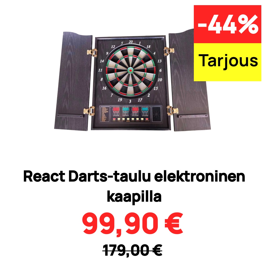 Image of React Darts-taulu elektroninen kaapilla