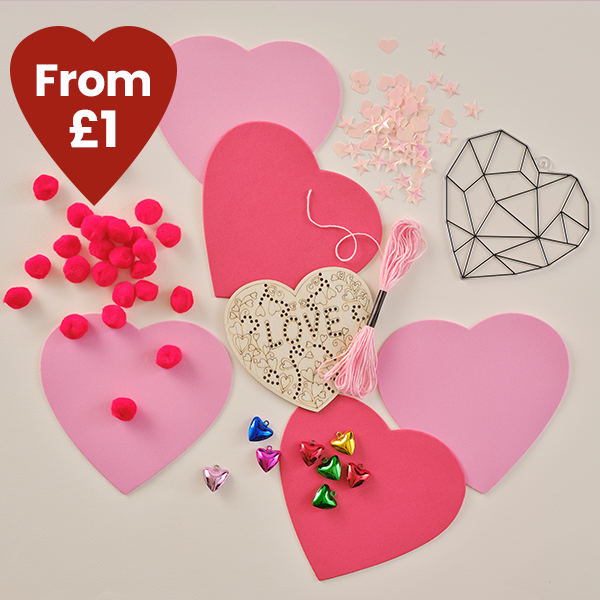 Valentine's Kids' Crafts from £1