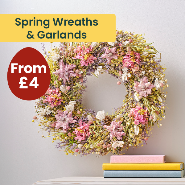 Spring wreaths and garlands