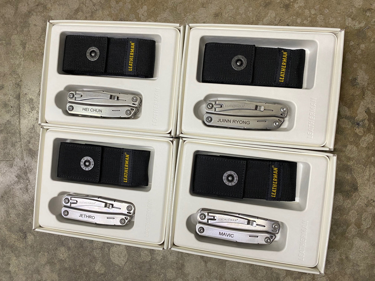 Free Name Engraving on Leatherman Wingman