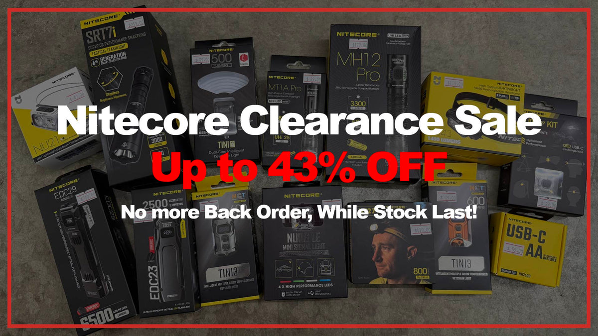 Shop for Nitecore Clearance Sale NOW!