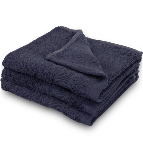 Image of Bambus gæstehåndklæde - 40x60 cm - Mørkeblå - Bløde luksus håndklæder fra Excellent - By Borg