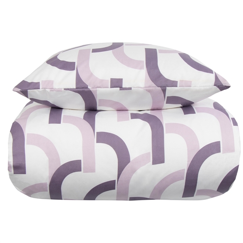 Image of Sengetøj 140x200 cm - Clips lilla sengesæt - IN Style sengelinned i mikrofiber