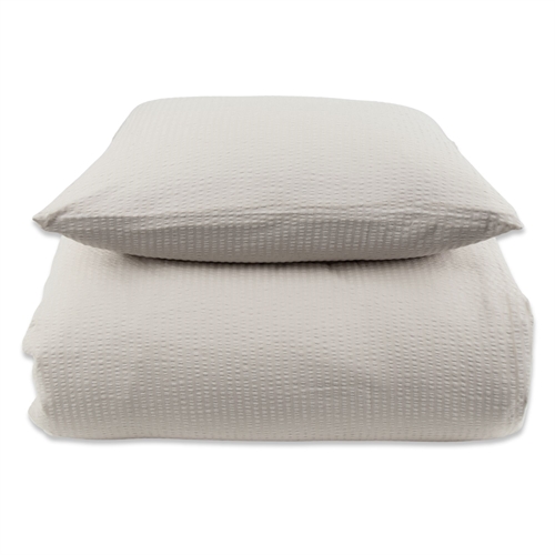 Image of Bæk og Bølge baby sengetøj 70x100 cm - Sandfarvet sengesæt - 100% bomuld - Krepp sengelinned - By Night