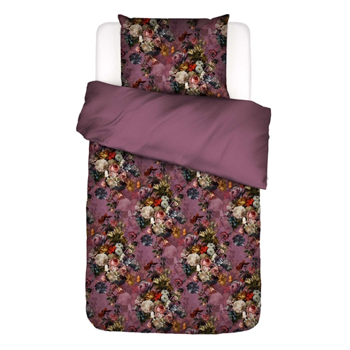 Image of Essenza sengetøj - 100% bomuldssatin sengesæt - 140x200 cm - Karli Purple Tulip sengelinned