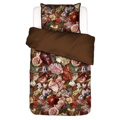 Image of Blomstret sengetøj 140x220 cm - Claire - Vendbar sengesæt i 100% bomuldssatin - Essenza sengetøj