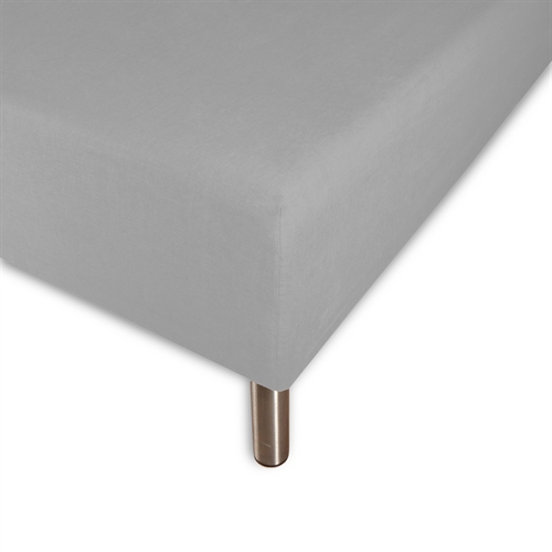 Image of Boxlagen 140x200 cm - 100% Økologisk bomuldssatin - Grå - GOTS certificeret bokslagen til madras