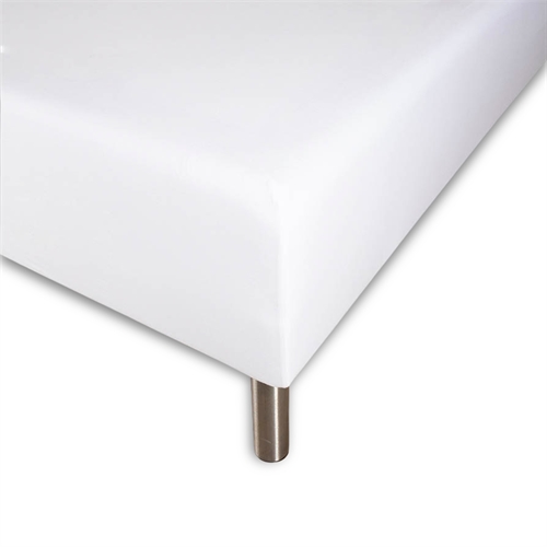 Image of Boxlagen 90x200 cm - 100% Økologisk bomuldssatin - Hvid - GOTS certificeret bokslagen til madras