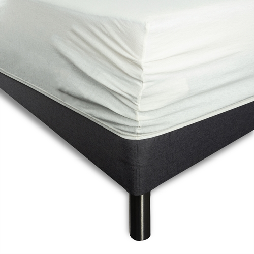 Image of Stræklagen 140x200 cm - Hvidt jerseylagen - IN Style faconlagen