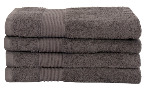 Image of Badehåndklæde - 70x140 cm - 100% blødt bomuld - Gråt badehåndklæde fra Nordstrand Home