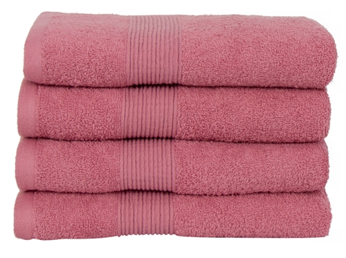 Image of Håndklæde - 50x100 cm - 100% Blødt bomuld - Rosa håndklæde fra Nordstrand Home håndklæde