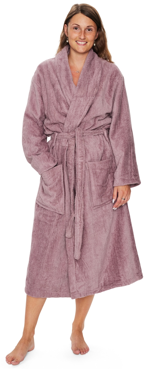 Image of Morgenkåbe - Str. L/XL - 100% bomuld - Badekåbe - Fersken - Nordstrand Home