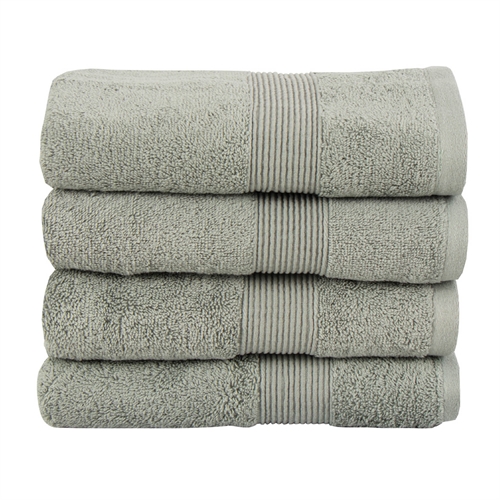 Image of Økologisk håndklæde - 50x100 cm - 100% GOTS-certificeret bomuld - Grønt håndklæde fra Premium By Borg