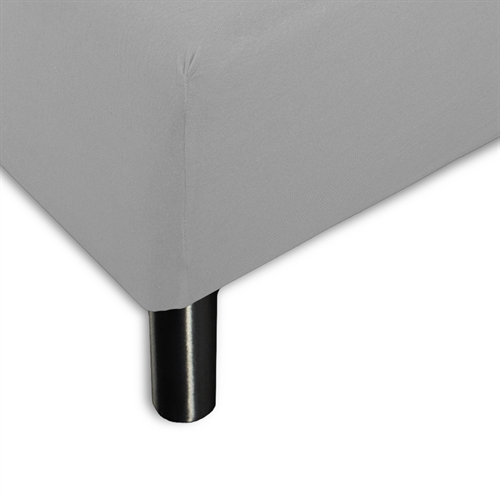 Image of Stræklagen 160x200 cm - 100% Økologisk bomuld - Grå GOTS certificeret jersey lagen - Faconlagen til madras