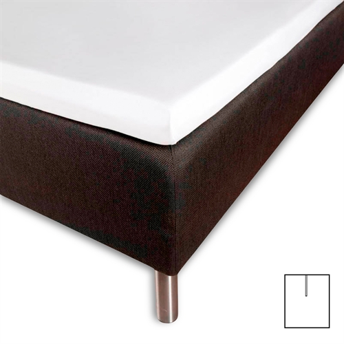 Image of Kuvertlagen med U-split 180x215cm - Splitlængde 80 cm - Hvid - 100% Bomuldssatin