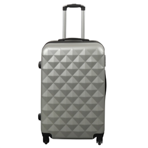 Image of Kuffert - Hardcase - Str. Medium - Diamant grå - Smart billig rejsekuffert