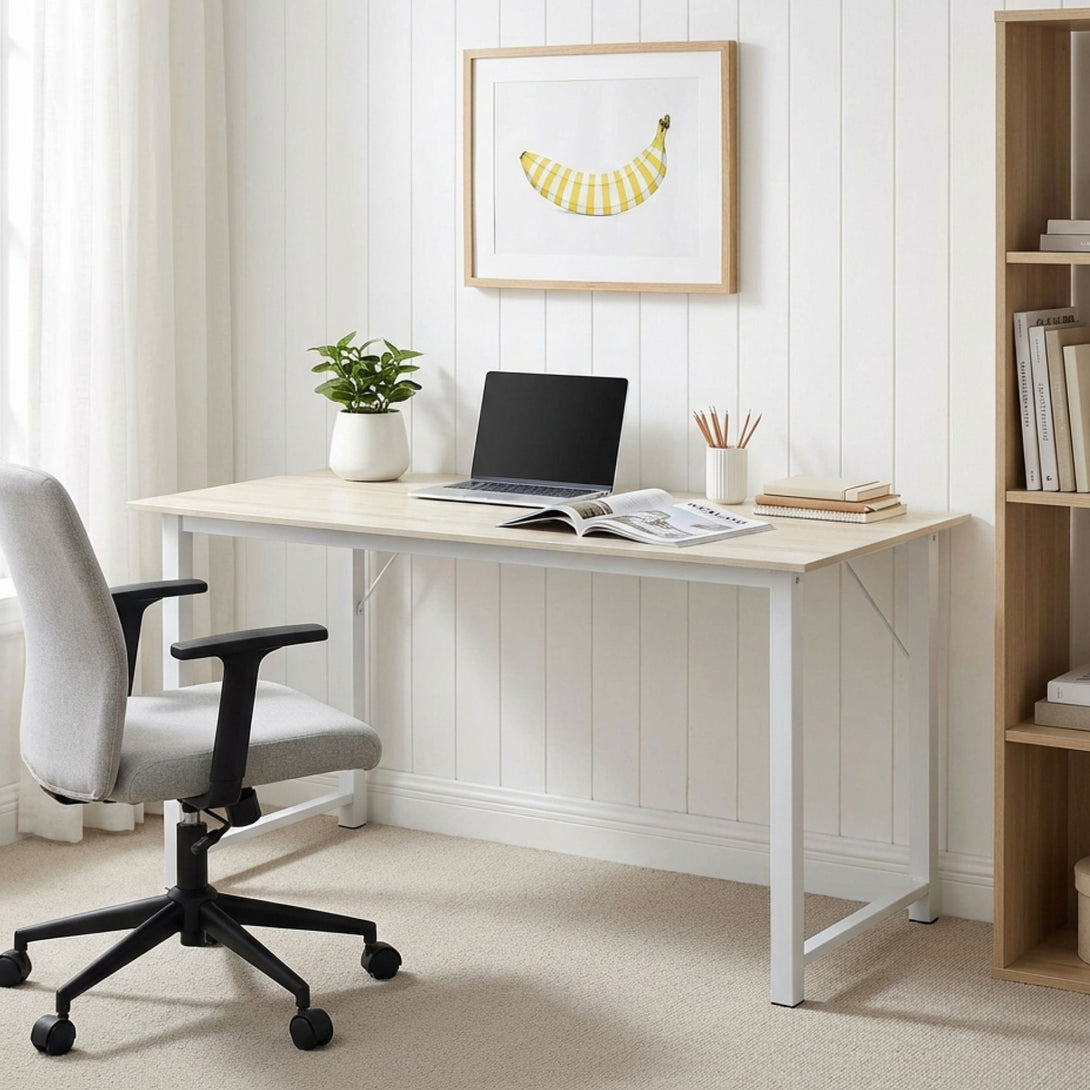 Taylen 140cm Computer Desk Study Table - Maple