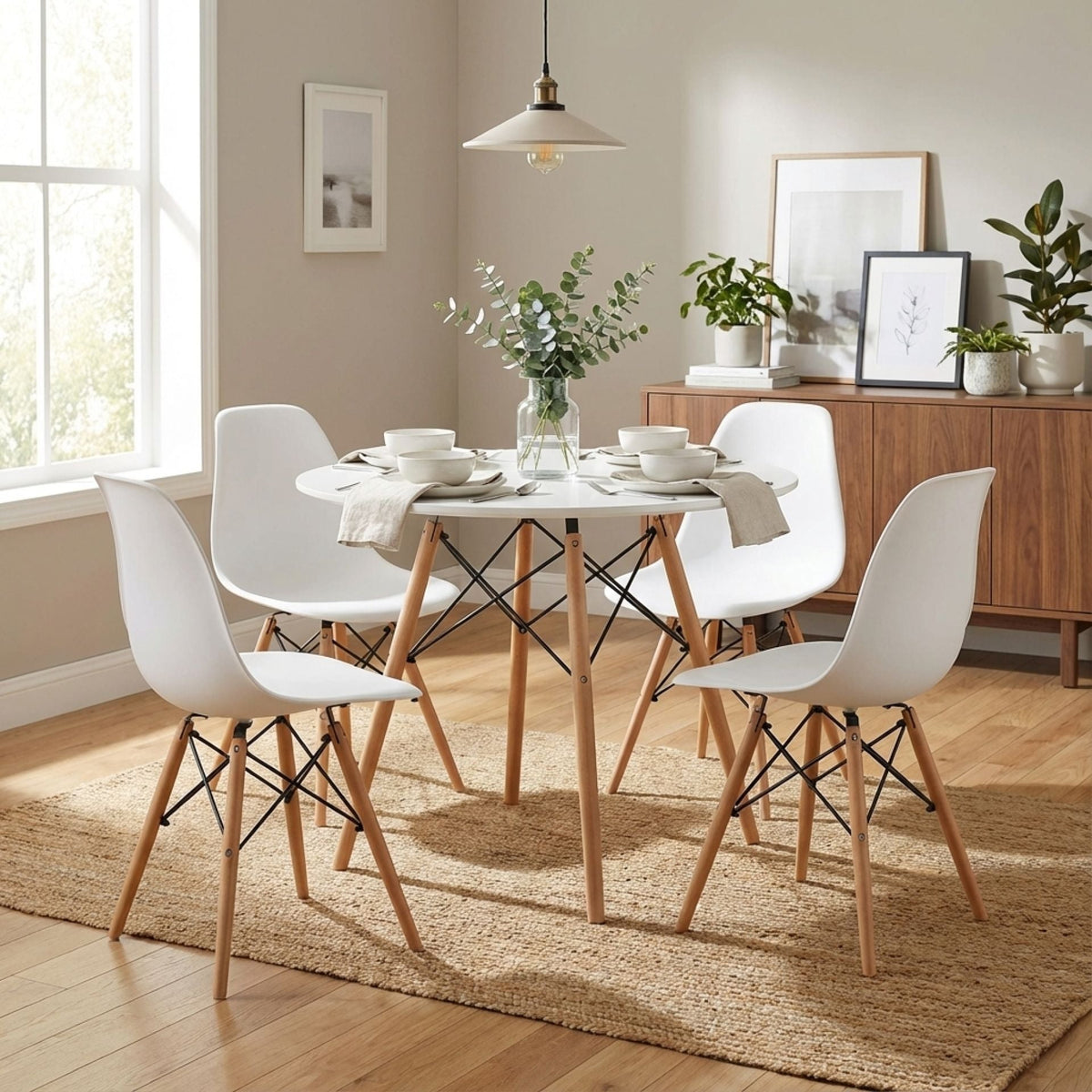 Cena Dining Table Round 80 x 76 cm - White